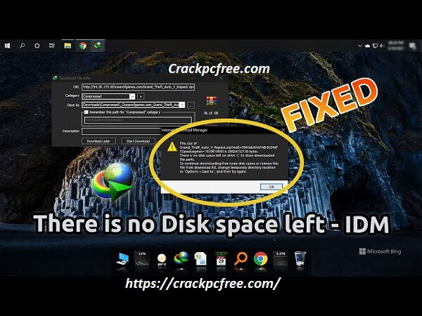 Fixed » "There is no space left on Drive C" in IDM [2024]